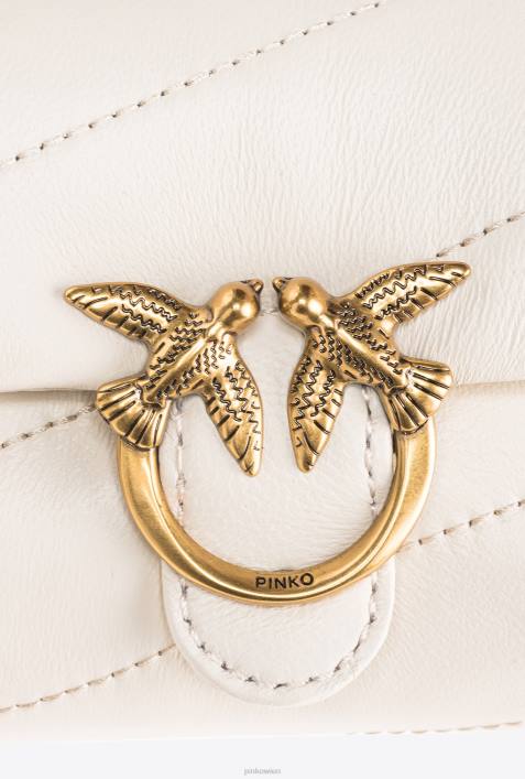 Microlove-Taschen | Pinko weiß-antikgold Micro Love Bag PuffZ4ZP1230