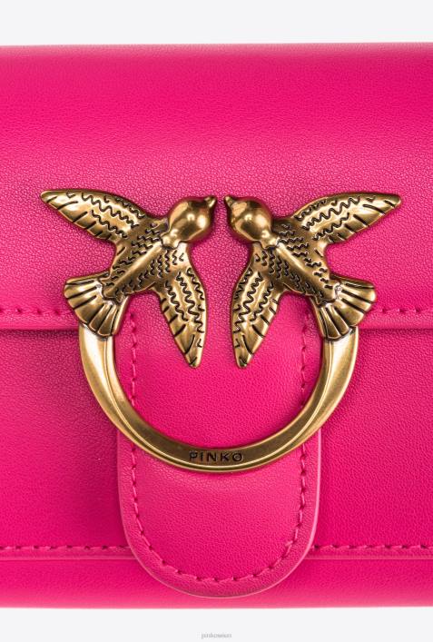 Geldbörsen | Pinko rosa-antikgold Liebestasche, einfach GeldbörseZ4ZP1123