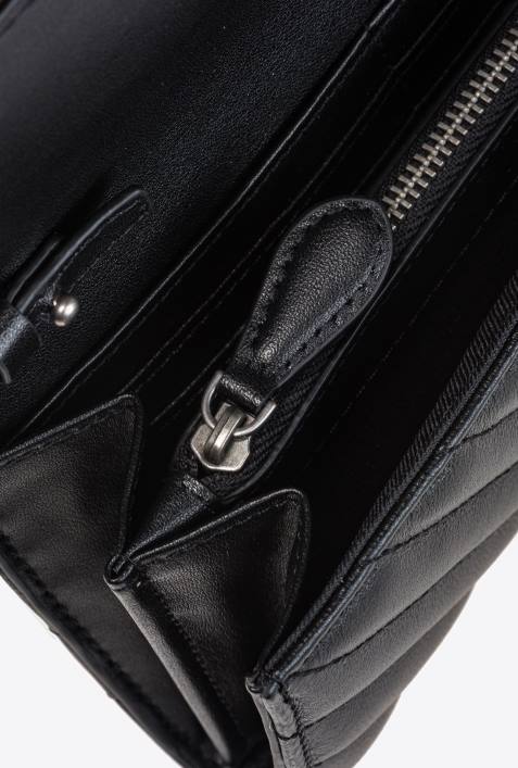 Geldbörsen | Pinko schwarz-altsilber Love Bag Chevron-GeldbörseZ4ZP1132