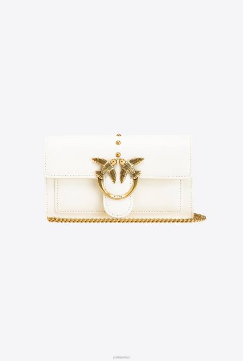 Geldbörsen | Pinko weiß-antikgold Lovebag Simply WalletZ4ZP1128