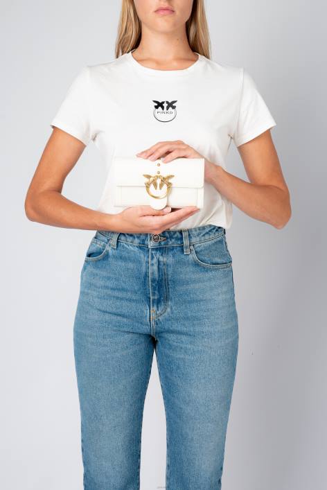 Geldbörsen | Pinko weiß-antikgold Lovebag Simply WalletZ4ZP1128