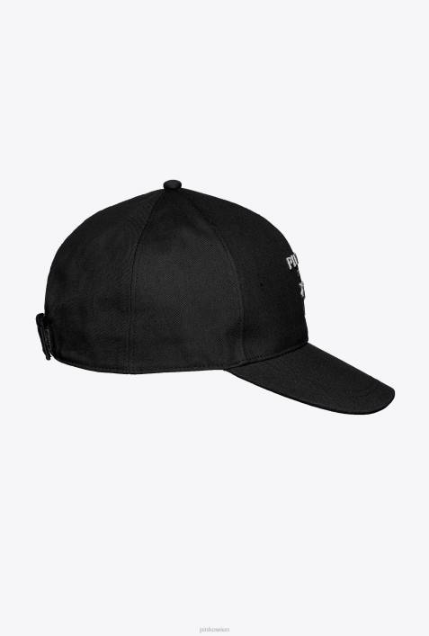 Hüte | Pinko Limousine schwarz Liebesvögel-BaseballkappeZ4ZP1260