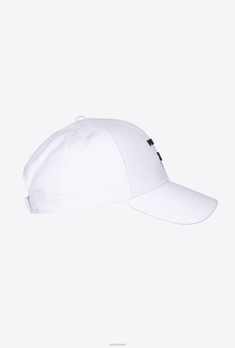 Hüte | Pinko helles Weiss Liebesvögel-BaseballkappeZ4ZP1262