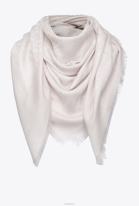 Schals | Pinko Pfirsich-Parfait-Rose Großer Schal mit LogomusterZ4ZP1268