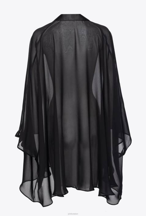 Achselzucken | Pinko Limousine schwarz Chiffon-AchselzuckenZ4ZP1265
