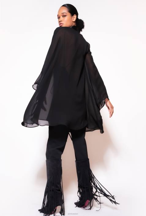 Achselzucken | Pinko Limousine schwarz Chiffon-AchselzuckenZ4ZP1265